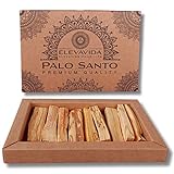 ELEVAVIDA Palo Santo 90g (9–11 Stäbe) aromatisch duftendes Räucherholz aus Peru, nachhaltig gesammelt zur Entspannung, Meditation, energetische Reinigung von Räumen - Bursera Graveolen - heiliges Holz