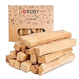 RUBY Palo Santo Reinigung natürliche Räucherholz 14-18 Stck (120 g)- Premium-Qualität ausgewählt aus Peru-Palo Santo Aromatherapie und Meditation. (120g)